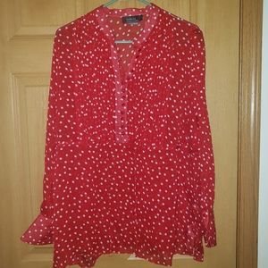 Polka dot blouse XL